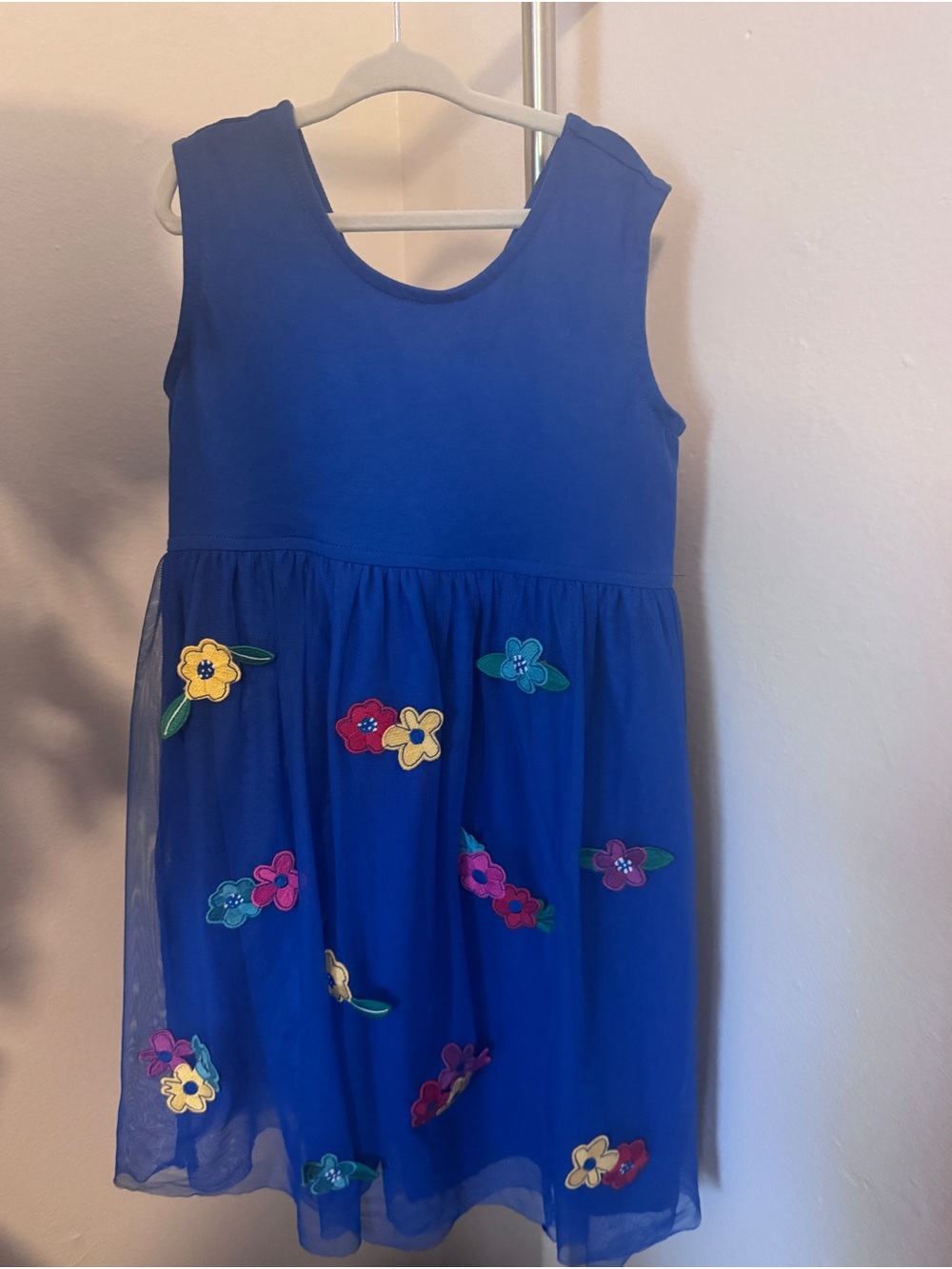 Hanna Andersson Floral Appliqué Sleeveless Dress